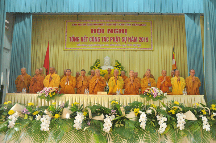 Tiền Giang: Phật Giáo Tỉnh Trọng Thể Tổ Chức Hội Nghị Tổng Kết Công Tác Phật Sự Năm 2019