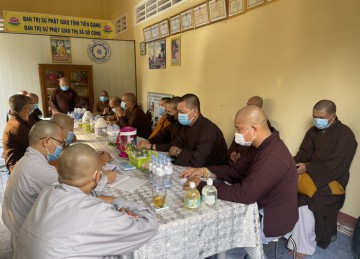TX.Gò Công: Phiên họp lệ tháng 3 năm Tân Sửu của Ban Trị sự Phật giáo Thị xã