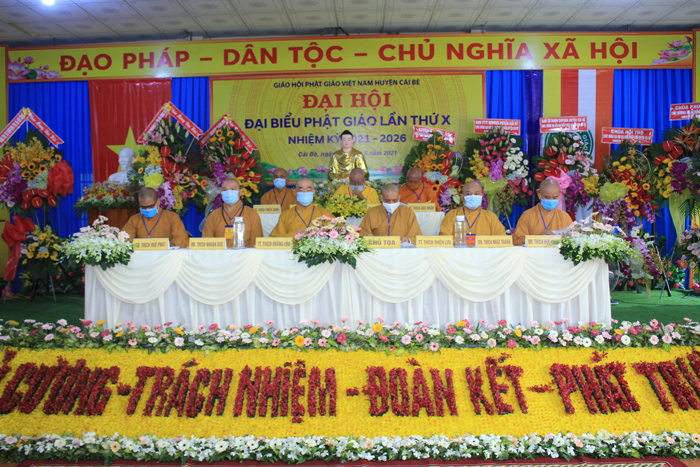H.Cái Bè: Đại hội Đại biểu Phật giáo huyện Nhiệm kỳ X (2021 - 2026)