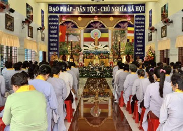H.Tân Phú Đông: Ban Trị sự trang nghiêm tổ chức Đại lễ Phật Đản PL.2566 