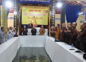 TX.Cai Lậy: Ban Trị sự Phật giáo họp lệ chuẩn bị về tổ chức Đại lễ Phật đản và An cư kiết hạ