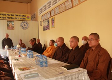 TX.Gò Công: Ban Trị sự Phật giáo họp thường lệ tháng 9 năm 2022
