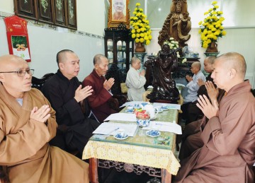 H.Tân Phước: Ban Trị sự họp lệ tháng 9 năm 2022 – triển khai một số Phật sự quan trọng đến các tự viện