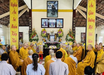 H.Châu Thành: Trang nghiêm lễ Húy kỵ Đại lão Hòa thượng Thích Tâm Chánh tại chùa Trường Phước
