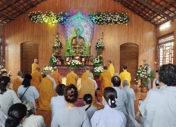 TX.Cai Lậy: Chùa Nhơn An tổ chức lễ An vị Phật tại Chánh điện