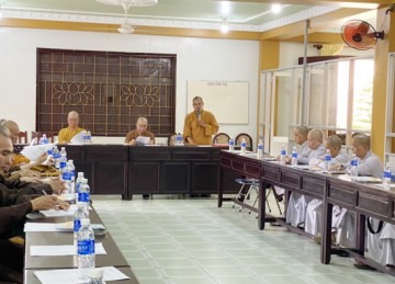 Tiền Giang: Ban Giáo dục Phật giáo nhiệm kỳ 2022 - 2027 họp phiên đầu tiên