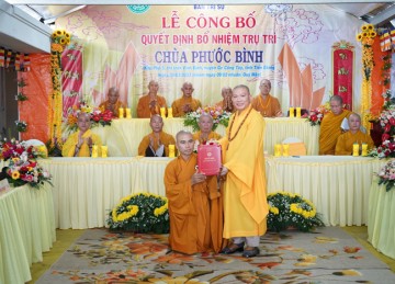 H.Gò Công Tây: Lễ công bố Quyết định bổ nhiệm trụ trì chùa Phước Bình