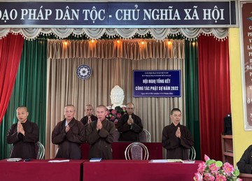 H.Cai Lậy: Ban Trị sự Phật giáo huyện tổ chức họp lệ đầu năm 2023