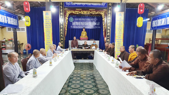 TX.Cai Lậy: Ban Trị sự Phật giáo họp lệ tháng 9 năm 2022 