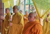 Tiền Giang: Ban Trị sự Phật giáo tỉnh và huyện Chợ Gạo viếng Lễ tang thân mẫu của TT.Thích Thiện Ngộ