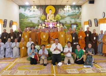 Tiền Giang: Phái đoàn Ban Văn hóa Phật giáo Trung ương khảo sát Kiến trúc Phật giáo tại các tự viện trong tỉnh
