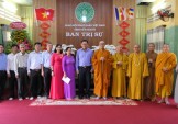 Tiền Giang: Lãnh đạo các ban ngành tỉnh chúc tết Ban Trị sự Phật giáo nhân dịp xuân Quý Mão