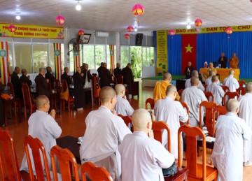 H.Cái Bè: Ban Trị sự Phật giáo họp lệ tháng 9 năm 2022