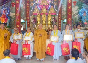 H.Tân Phú Đông: Đạo tràng chùa Kim Thiền tổ chức tổng kết hoạt động năm 2022