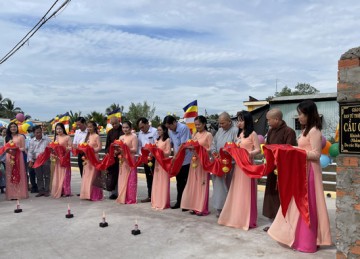 H.Châu Thành: Chùa Nam An tổ chức khánh thành cầu dân sinh tại xã Vĩnh Kim