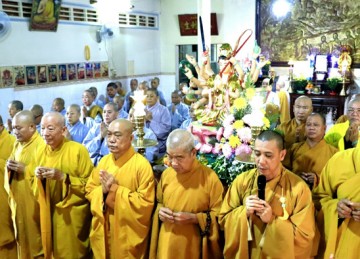 H.Cái Bè: Lễ tưởng niệm Huý kỵ Hoà thượng thượng Thiện hạ Minh tiền nhiệm Trụ trì chùa Phước Hải