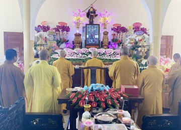H.Châu Thành: Chùa Linh Quang tổ chức lễ Húy kỵ cố Hòa thượng Thích Nhuận Hiền lần thứ 14