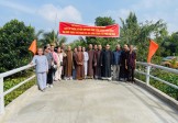 Tiền Giang: Ban TTXH Phật giáo tỉnh tổ chức khánh thành cầu nông thôn tại xã Long Định, huyện Châu Thành