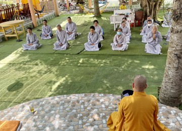 H.Châu Thành: Khóa tu “Một ngày Thiền tập” tại chùa Tân Long kỳ thứ 17