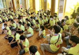 H.Cai Lậy: Chùa Phước Hội tổ chức Khóa tu định kỳ cho các em Thanh Thiếu niên 