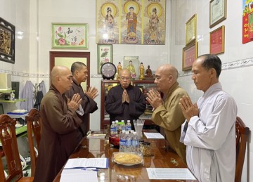 H.Tân Phú Đông: Ban Trị sự Phật giáo huyện họp kỳ chuẩn bị Phật Đản PL.2567- DL.2023