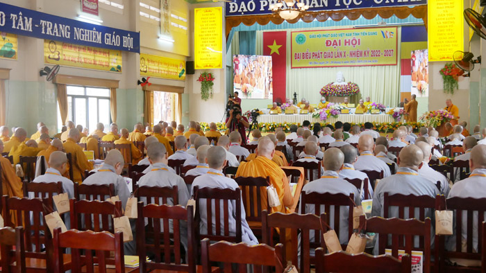 Tiền Giang: Nhiều văn bản quan trọng đã được thông qua tại Phiên trù bị Đại hội Đại biểu Phật giáo tỉnh lần thứ X, nhiệm kỳ 2022-2027