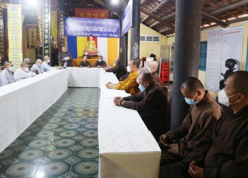 TX.Cai Lậy: Ban Trị sự họp triển khai một số Phật sự đầu năm 2022