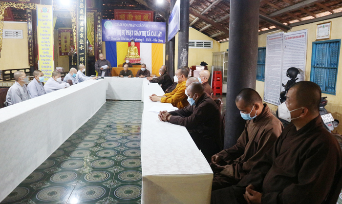 TX.Cai Lậy: Ban Trị sự họp triển khai một số Phật sự đầu năm 2022