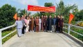 Tiền Giang: Ban TTXH Phật giáo tỉnh tổ chức khánh thành cầu nông thôn, xã Long Định, H. Châu Thành