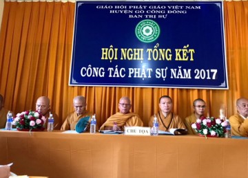 H. Gò Công Đông: Hội Nghị Tổng Kết Phật Sự Năm 2017