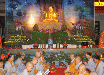 TP.Mỹ Tho: Khóa Tu Gia Hạnh Mừng Phật Thành Đạo Tại Chùa Tịnh Nghiêm