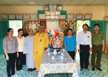 H.Gò Công Đông: Lãnh đạo chính quyền thăm và chúc tết Ban Trị sự Phật giáo huyện