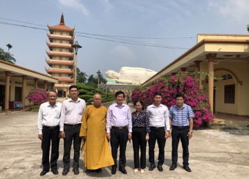 Tiền Giang: Ban Tôn giáo Chính phủ thăm và chúc Tết chư tôn Giáo phẩm lãnh đạo Phật giáo tỉnh