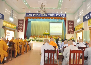 Tiền Giang: Phật giáo tỉnh tổ chức Hội nghị kỳ 5 - Tổng kết Phật sự năm 2020