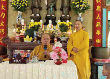 H.Tân Phú Đông: Triển khai công tác bảo vệ môi trường và phòng chống dịch bệnh Corona tại đạo tràng chùa Kim Thiền