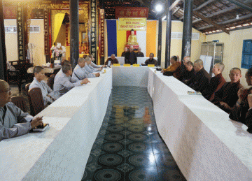 TX.Cai Lậy: Phiên họp đầu năm 2020 của Ban Trị sự Phật giáo thị xã