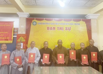 H.Châu Thành: Ban Trị sự họp phiên đầu năm – Triển khai một số Phật sự quan trọng năm 2022