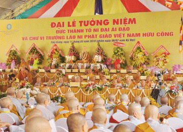 Tiền Giang: Đại lễ Tưởng niệm đức Thánh Tổ Ni Đại Ái Đạo và chư Trưởng lão Ni Phật giáo Việt Nam hữu công năm 2019
