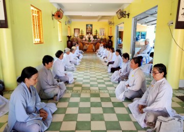 TP.Mỹ Tho: Khóa tu Bát Quan Trai tại chùa Giác Hạnh
