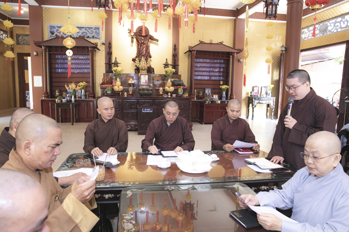 Tiền Giang: Ban Hướng dẫn Phật tử tỉnh họp triển khai kế hoạch tổ chức khóa “Huân tu Chánh niệm” năm 2023