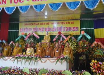Tiền Giang: Đại Hội Đại Biểu Phật Giáo Huyện Cái Bè Lần Thứ IX Nhiệm Kỳ 2016 – 2021