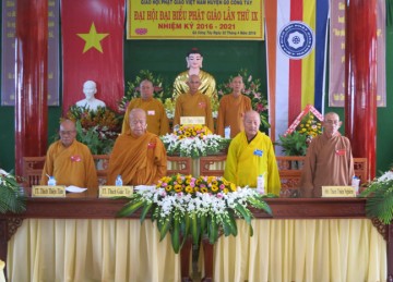 Tiền Giang: Đại Hội Đại Biểu Phật Giáo Huyện Gò Công Tây Lần Thứ IX Nhiệm Kỳ 2016 – 2021