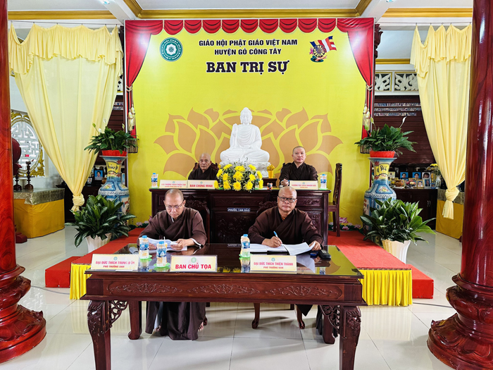 H.Gò Công Tây: Ban Trị sự Phật giáo huyện họp lệ kỳ chuẩn bị Phật Đản PL.2567