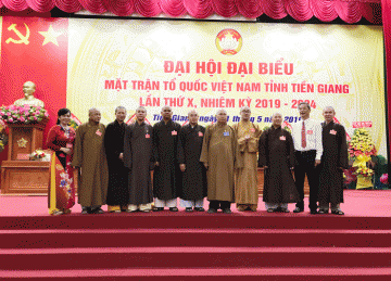 Tiền Giang: Đoàn Đại Biểu Phật Giáo Tham Dự Đại Hội Đại Biểu Mặt Trận Tổ Quốc Việt Nam Tỉnh Tiền Giang Lần Thứ X