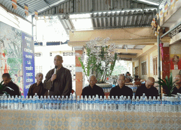 Ban Trị sự Phật giáo huyện Gò Công Tây và huyện Châu Thành họp lệ tháng 5 năm 2020