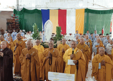 H.Châu Thành: Ban Trị sự Phật giáo viếng Tang lễ cố Sa Môn Thích Thiện Khanh