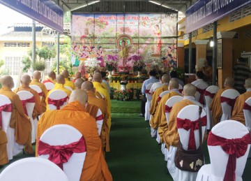 H.Châu Thành: Trang nghiêm Đại lễ Phật Đản PL.2565 của Ban Trị sự Phật giáo huyện