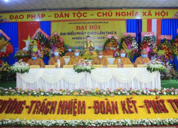 H.Cái Bè: Đại hội Đại biểu Phật giáo huyện Nhiệm kỳ X (2021 - 2026)