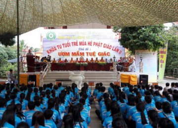 Tiền Giang: Khai Mạc Khóa Tu Tuổi Trẻ Mùa Hè Phật Giáo Lần II