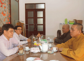 H.Cái Bè: Ban Tôn giáo tỉnh Tiền Giang thăm Trường hạ chùa Phước Thới